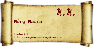 Móry Maura névjegykártya